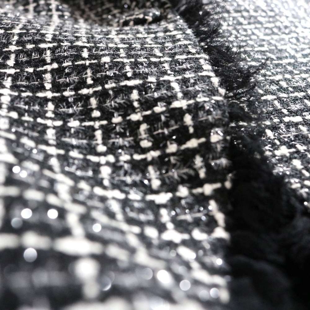 Laundry By Shelli Segal Black and White Houndstooth Blazer - Picture 5 of 7